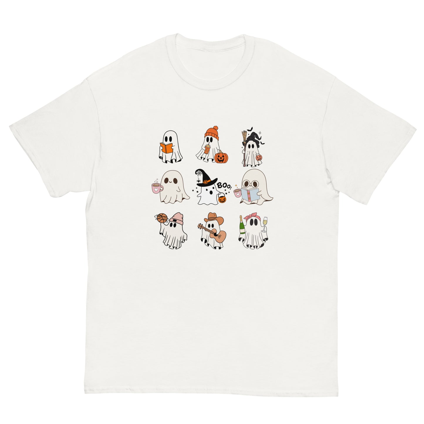 Cute Ghosts Halloween Graphic T-shirt