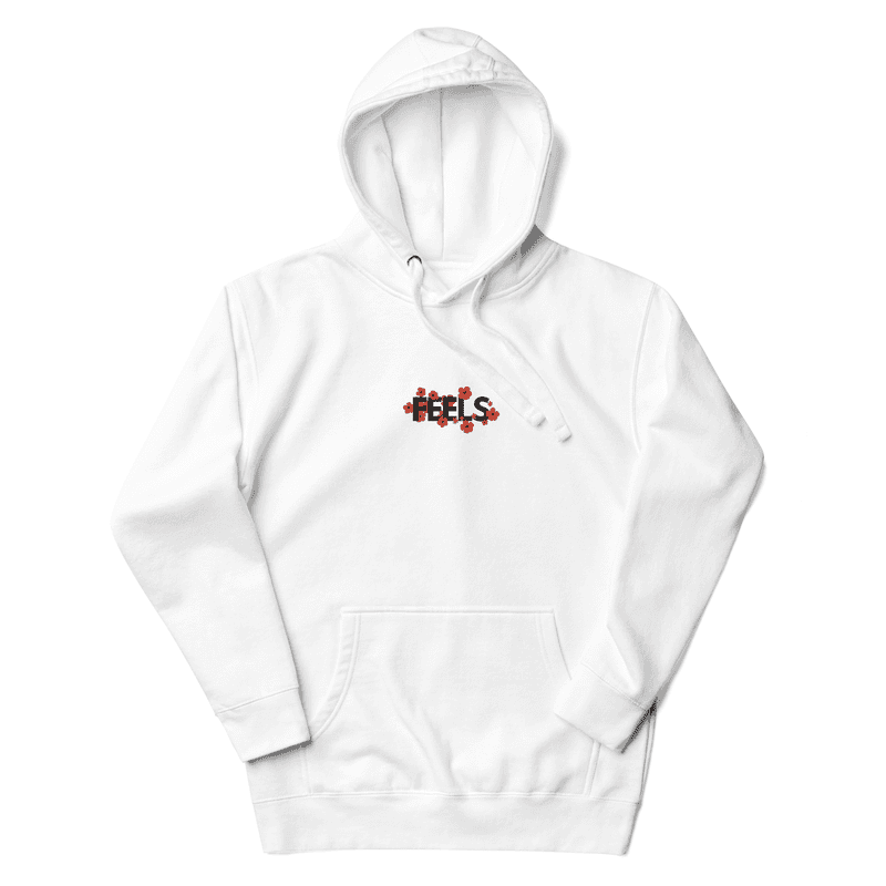 feels Flower Graphic Embroidered Hoodie