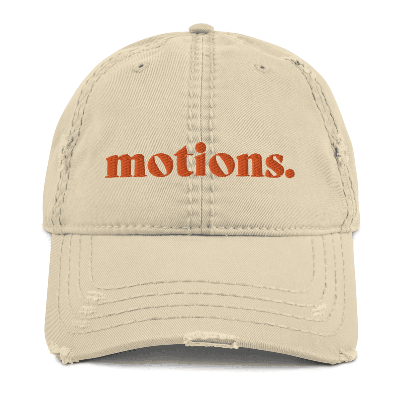 motions. Dad Hat