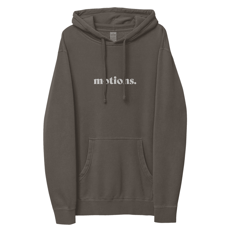 motions. Embroidered Premium Hoodie