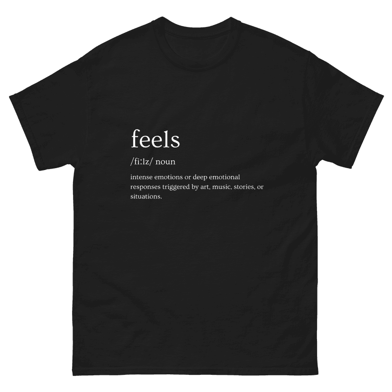 feels Definition Black Tee