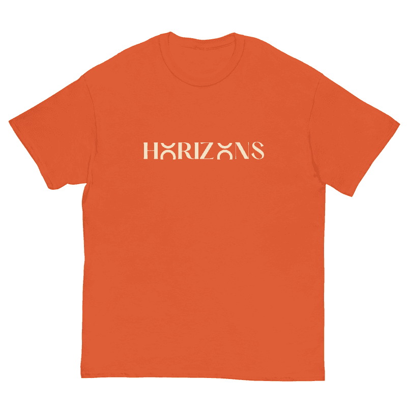 Horizons Text Orange Tee