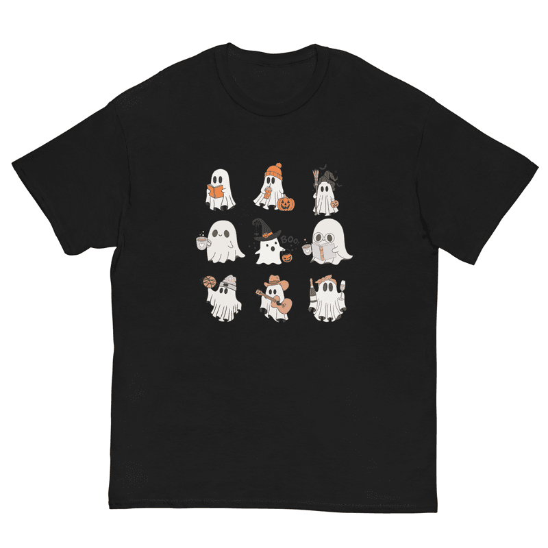Cute Ghosts Halloween Graphic T-shirt