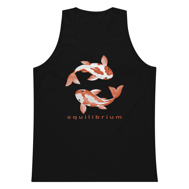 equilibrium Koi Fish Premium Tank Top