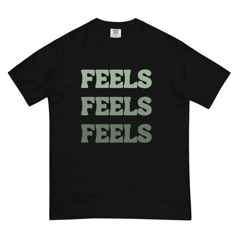 feels Green Text Tee